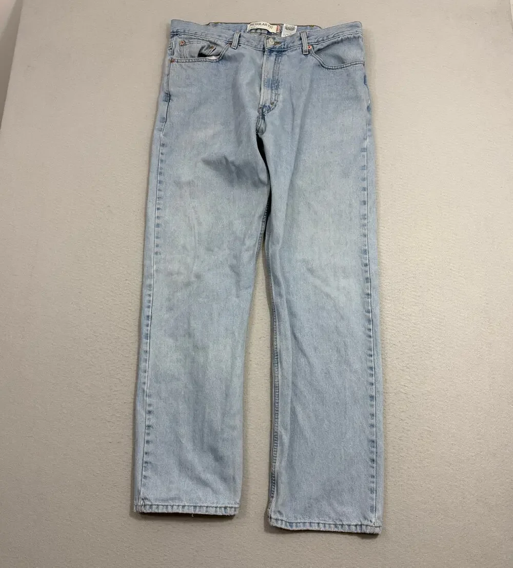 Vintage Levis 505 Regular Fit Jeans Men 38x34 (Fits 36x33) Blue y2k 2006 Western